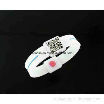 ID Qr Code Silicone Bracelet